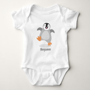 Niedlicher Pinguin-Cartoon Baby Strampler
