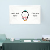 Niedlicher Pinguin-Cartoon Banner (Messeveranstaltung)