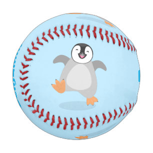 Niedlicher Pinguin-Cartoon Baseball