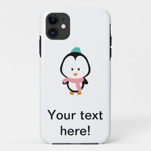 Niedlicher Pinguin-Cartoon Case-Mate iPhone Hülle (Rückseite)