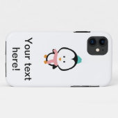 Niedlicher Pinguin-Cartoon Case-Mate iPhone Hülle (Rückseite (Horizontal))