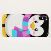 niedlicher Pinguin-Cartoon Case-Mate iPhone Hülle (Rückseite (Horizontal))