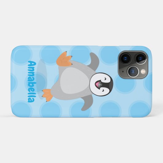 Niedlicher Pinguin-Cartoon Case-Mate iPhone Hülle (Rückseite (Horizontal))