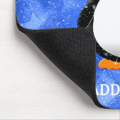 Niedlicher Pinguin Cartoon Custom Winter Blue Wate Mousepad (Ecke)