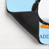 Niedlicher Pinguin-Cartoon Custom Winter Mousepad (Ecke)