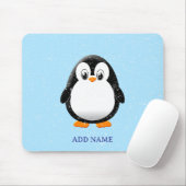 Niedlicher Pinguin-Cartoon Custom Winter Mousepad (Mit Mouse)