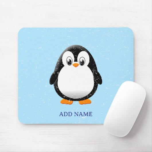 Niedlicher Pinguin-Cartoon Custom Winter Mousepad (Mit Mouse)