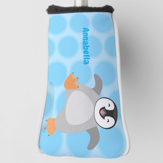 Niedlicher Pinguin-Cartoon Golf Headcover (Rotieren 90)