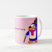 Niedlicher Pinguin-Cartoon Kaffeetasse (VorderseiteRechts)