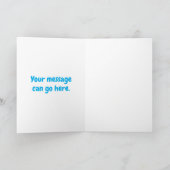 Niedlicher Pinguin-Cartoon Karte (Innenseite)