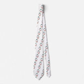 Niedlicher Pinguin-Cartoon Krawatte (Vorderseite)