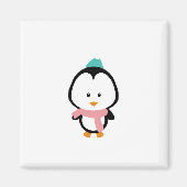 Niedlicher Pinguin-Cartoon Magnet (Vorne)