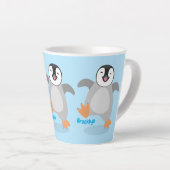 Niedlicher Pinguin-Cartoon Milchtasse (Rechte Ecke)