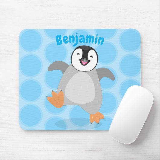 Niedlicher Pinguin-Cartoon Mousepad (Mit Mouse)