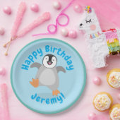 Niedlicher Pinguin-Cartoon Pappteller (Party)