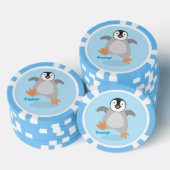 Niedlicher Pinguin-Cartoon Pokerchips (Stapel)