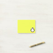 Niedlicher Pinguin-Cartoon Post-it Klebezettel (Auf Schreibtisch)