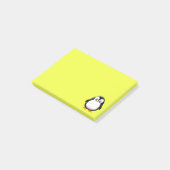 Niedlicher Pinguin-Cartoon Post-it Klebezettel (angewinkelt)