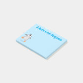 Niedlicher Pinguin-Cartoon Post-it Klebezettel (angewinkelt)