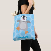 Niedlicher Pinguin-Cartoon Tasche (Von Nahem)