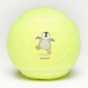 Niedlicher Pinguin-Cartoon Tennisbälle