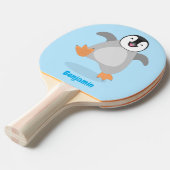 Niedlicher Pinguin-Cartoon Tischtennis Schläger (Vorderseite)