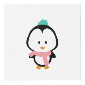 Niedlicher Pinguin-Cartoon Würfel (Vorderseite)