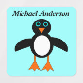 Niedlicher Pinguin Custom Etiketten (Design 2)