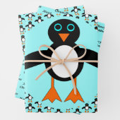 Niedlicher Pinguin Custom Geschenkpapier Set (Beispiel)