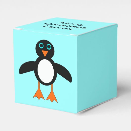 Niedlicher Pinguin Custom Gevor Box Geschenkschachtel (Vorderseite)