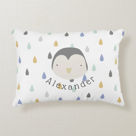 Niedlicher Pinguin Dekokissen (Vorderseite)