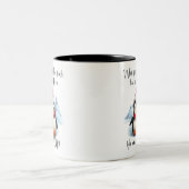 Niedlicher Pinguin / Du bist mein Pinguin Zweifarbige Tasse (Mittel)