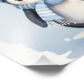 "Niedlicher Pinguin" Fotodruck (Ecke)