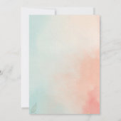 Niedlicher Pinguin Frühjahr Blume Babydusche Kinde Einladung (Rückseite)