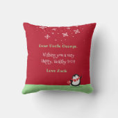 Niedlicher Pinguin-Funny-Jahresmathematik-Zitat  Kissen (Rückseite)