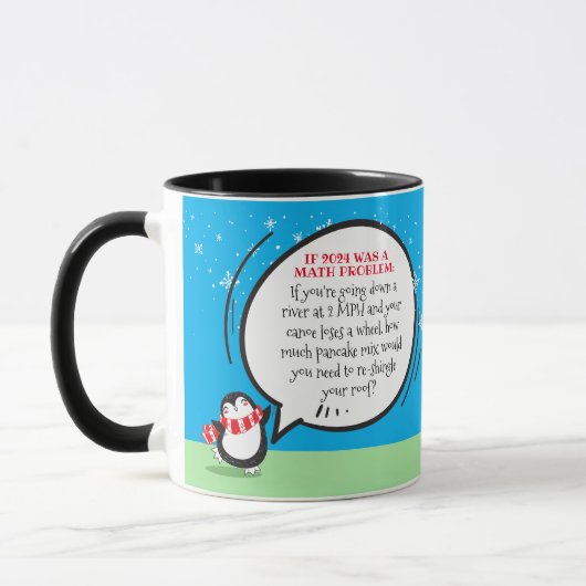 Niedlicher Pinguin Funny New Year Match Problem Zi Tasse (Links)