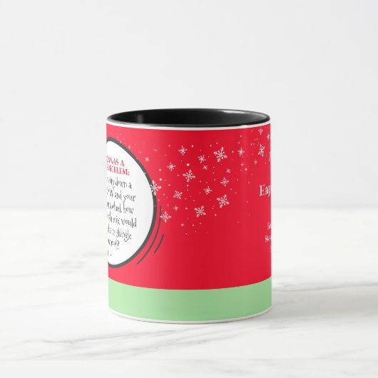 Niedlicher Pinguin Funny New Year Match Problem Zi Tasse (Zentrum)