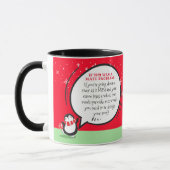 Niedlicher Pinguin Funny New Year Match Problem Zi Tasse (Links)