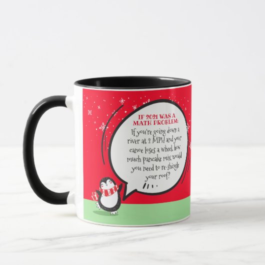 Niedlicher Pinguin Funny New Year Match Problem Zi Tasse (Links)