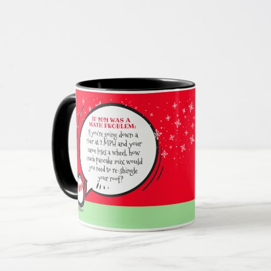 Niedlicher Pinguin Funny New Year Match Problem Zi Tasse (Vorderseite Links)