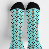 Niedlicher Pinguin Gemustert Socken (Oben)