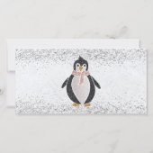 niedlicher Pinguin-Geschenkgutschein für moderne G (Rückseite)