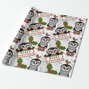 Niedlicher Pinguin Geschenkpapier