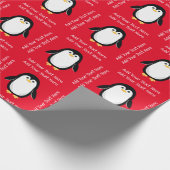 Niedlicher Pinguin Geschenkpapier (Ecke)