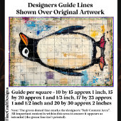 Niedlicher Pinguin, Grungy Paper Collage DJ1R Deco Seidenpapier