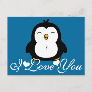 Niedlicher Pinguin I Liebe Sie Postkarte