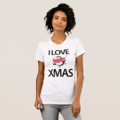 Niedlicher Pinguin I Liebe Weihnachts-Shirt T-Shirt (Vorne ganz)