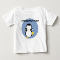 Niedlicher Pinguin im Blue Personalisiert Birthday