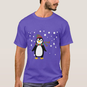 Niedlicher Pinguin im Schnee T-Shirt