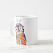 Niedlicher Pinguin in Brille Liebe Sie für Kinder  Kaffeetasse (Vorderseite Links)